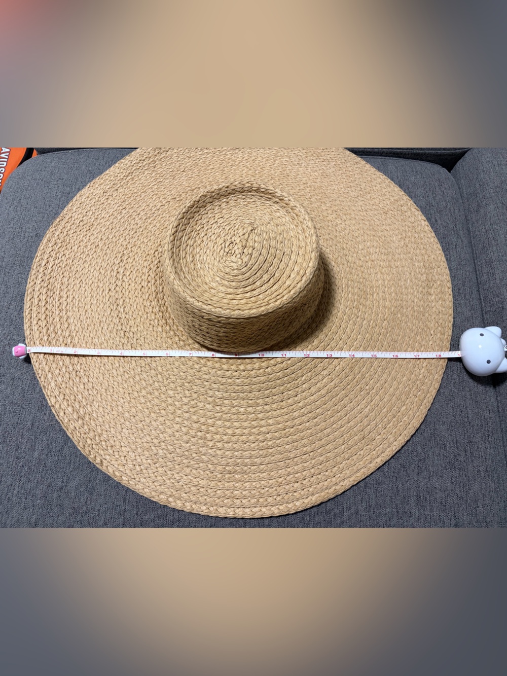 Auxiliary Tan Woven Wide-Brim Sun Hat - Picture 6 of 7